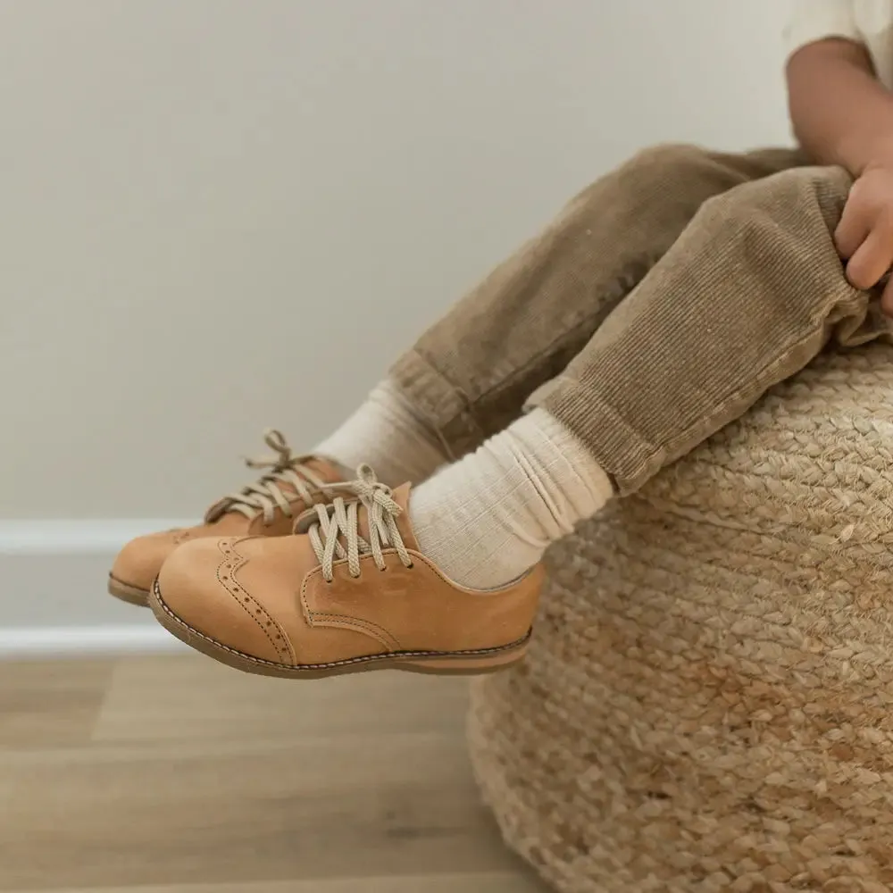 Wing Tip Oxford - Tan Safe Transactions