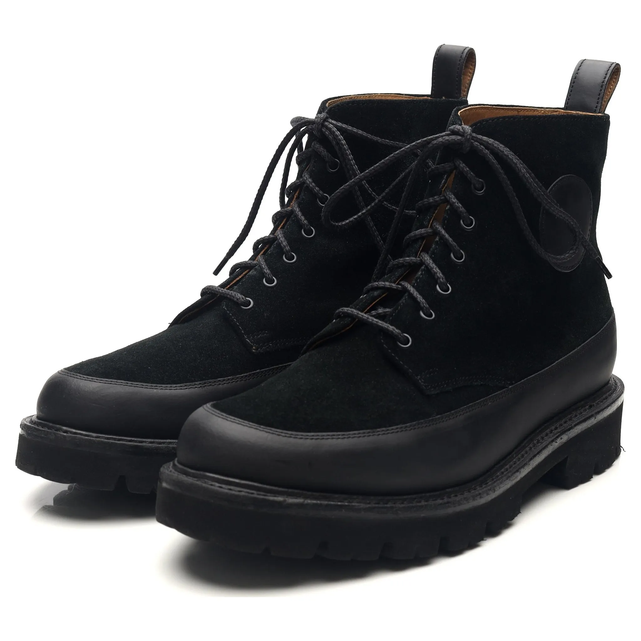 Black Leather Boots UK 6.5 G Chic Style