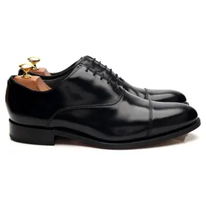 'Winsford' Black Leather Oxford UK 8 G Ultimate Comfort Leather Fit