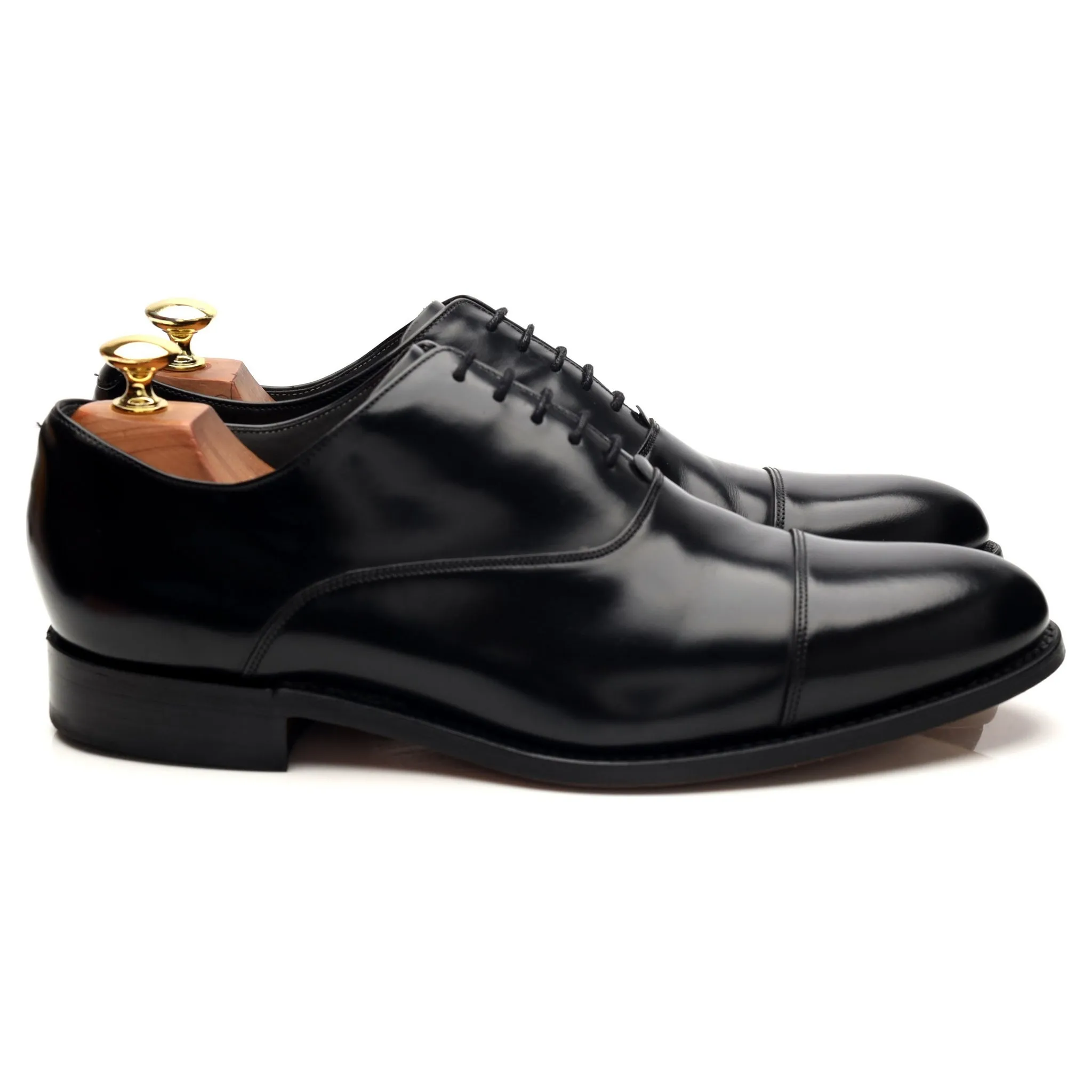 'Winsford' Black Leather Oxford UK 8 G Ultimate Comfort Leather Fit