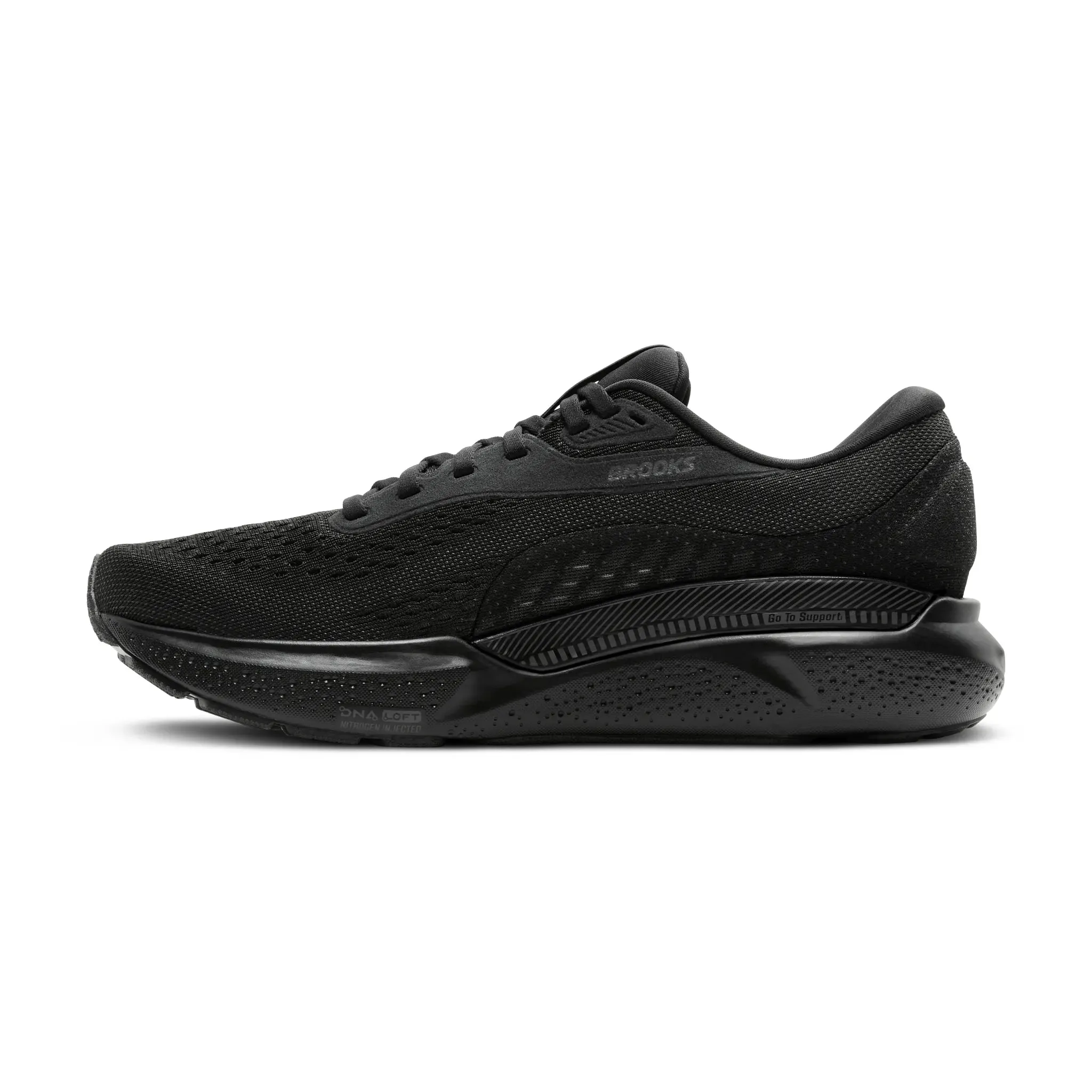 Women's Adrenaline GTS 24 - Black / Black / Ebony Clean Edge Design