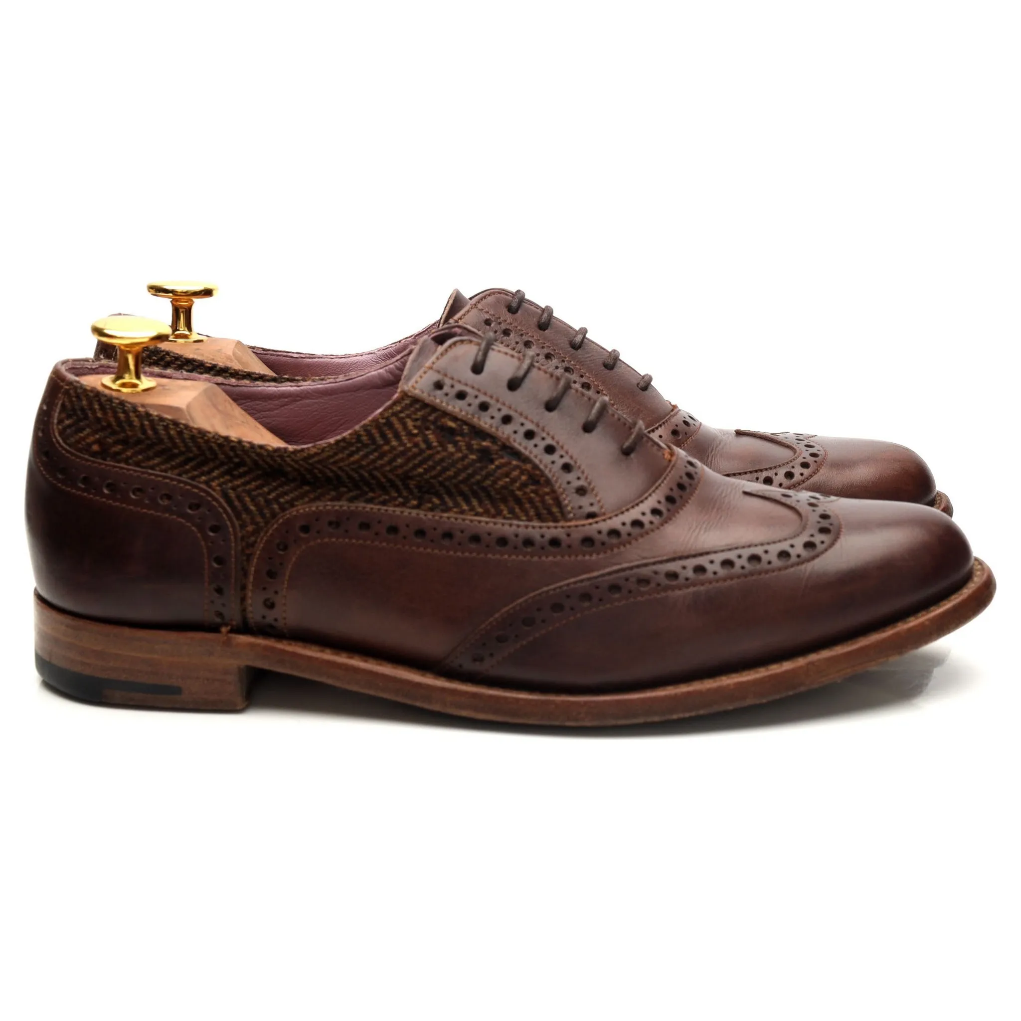 Smooth Leather Women's 'Freya' Brown Leather Oxford UK 6.5 D