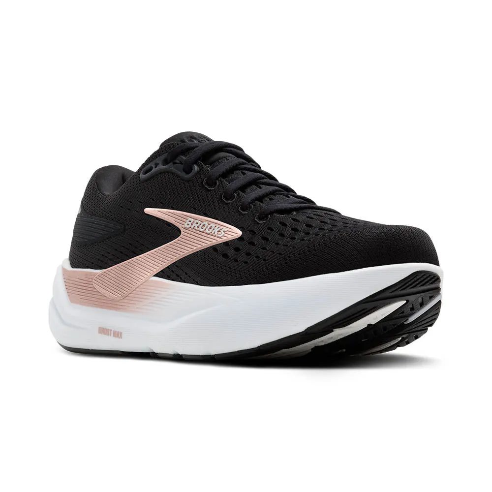 Women's Ghost Max 3 - Black / Black / Rose Gold Comfort Boost Midsole