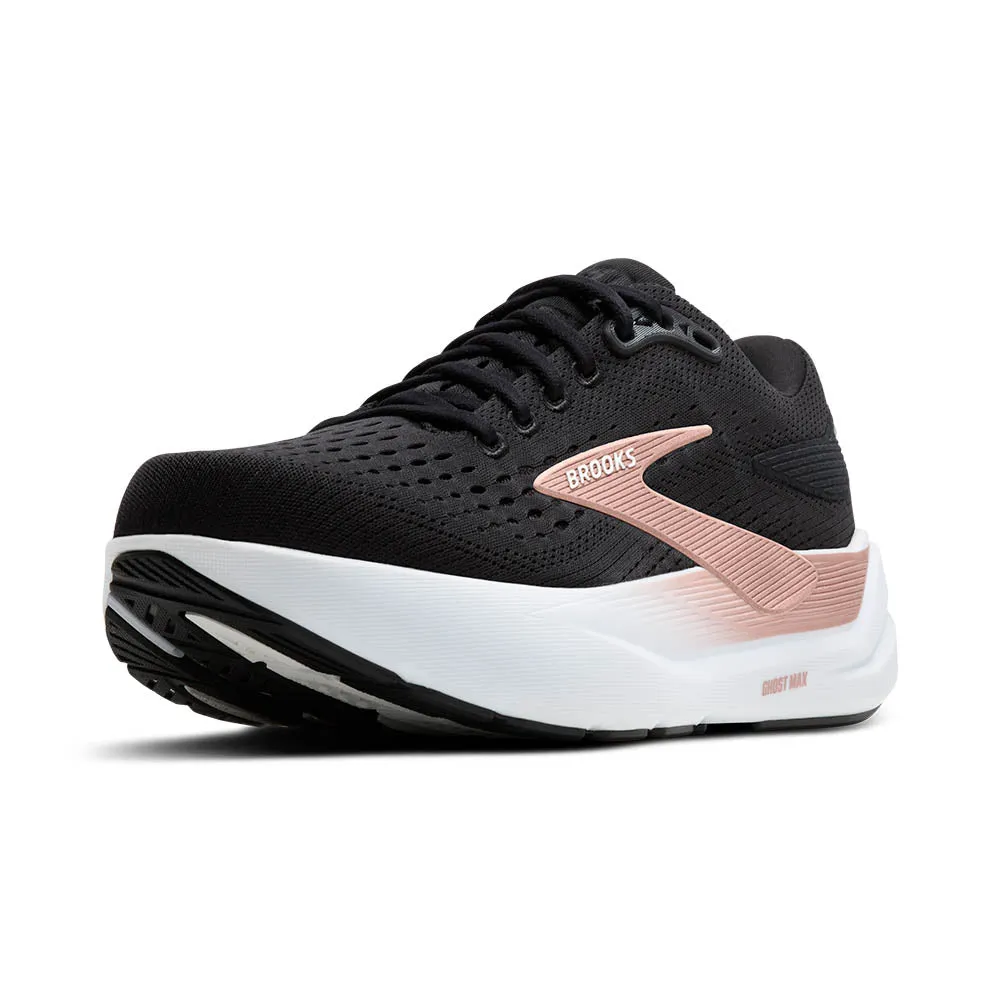 Women's Ghost Max 3 - Black / Black / Rose Gold Comfort Boost Midsole