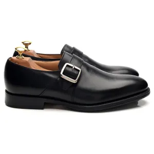 'Woodham' Black Leather Monk Strap UK 7.5 F Detail Shade