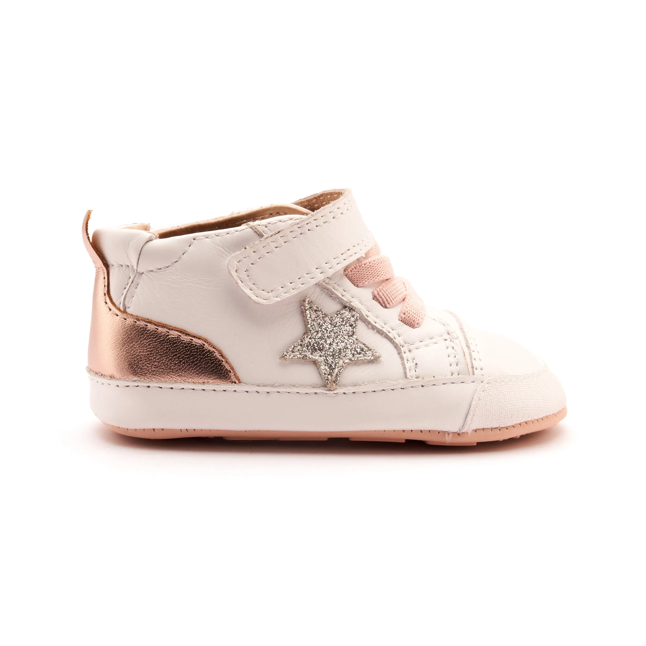Word Of Mouth Old Soles Girl's Platinum Bub Casual Shoes - Snow / Glam Argent / Copper