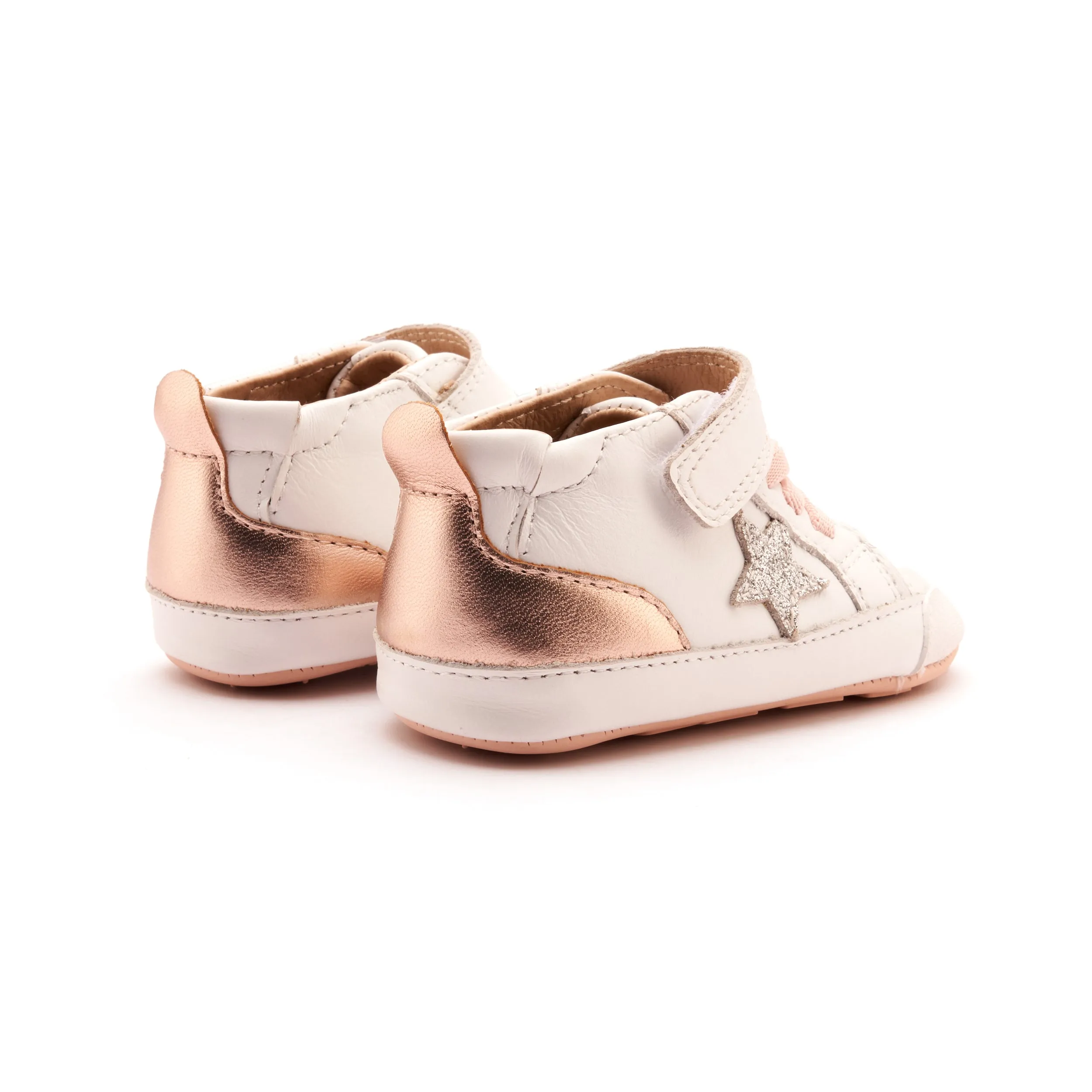 Word Of Mouth Old Soles Girl's Platinum Bub Casual Shoes - Snow / Glam Argent / Copper