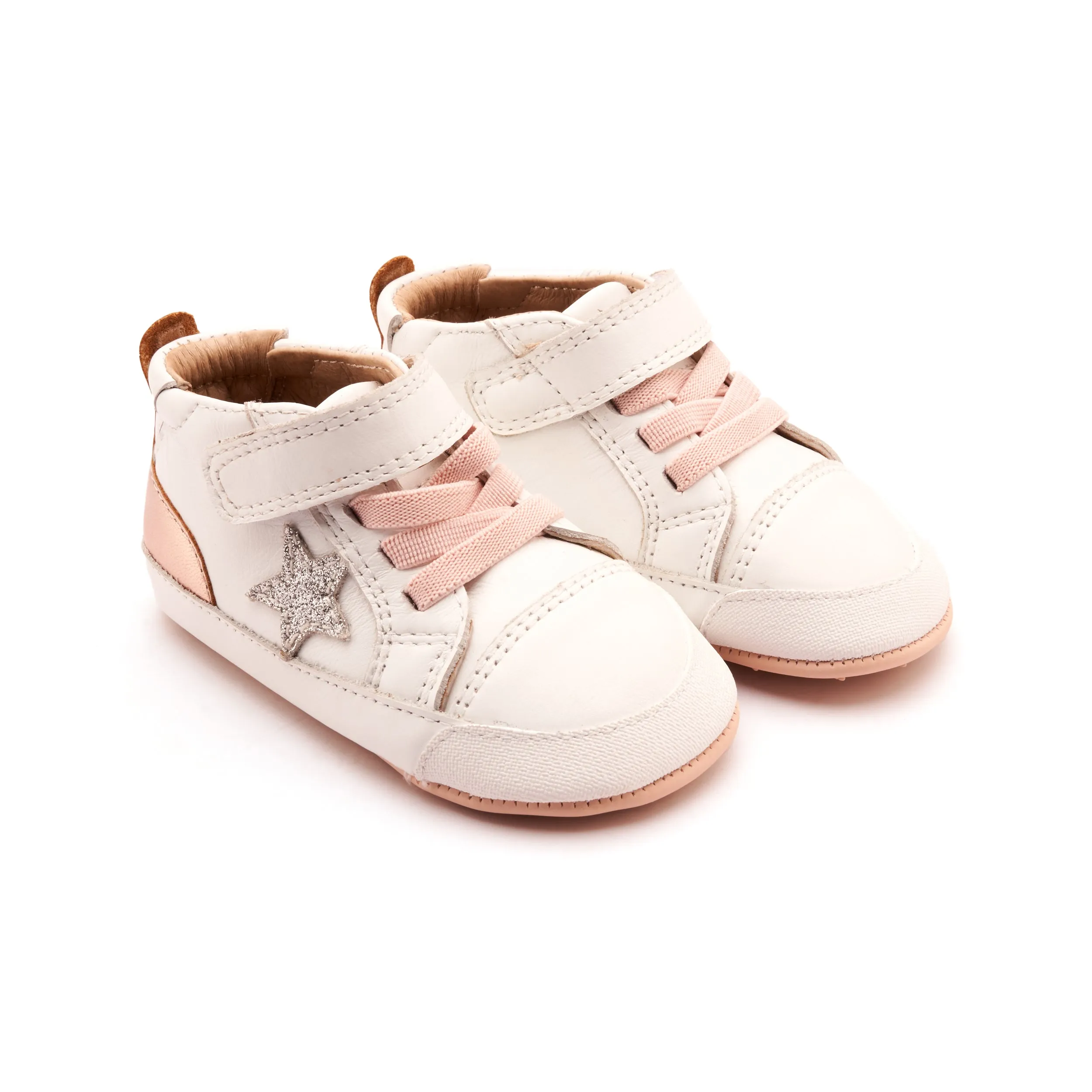 Word Of Mouth Old Soles Girl's Platinum Bub Casual Shoes - Snow / Glam Argent / Copper