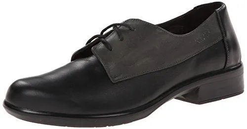 Naot Kedma (26010) Womens Shoes Jet Black/Tin Gray/Black Madras
