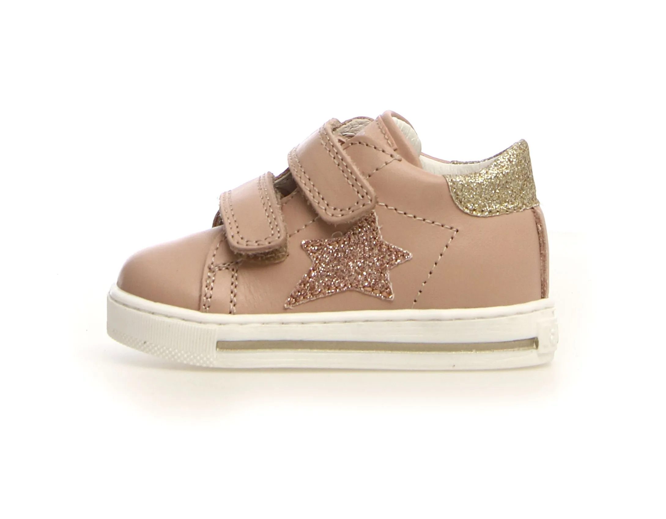 Youngsters Footwear Falcotto Sasha VL Girl's Sneakers - Glitter Cipria/Platinum