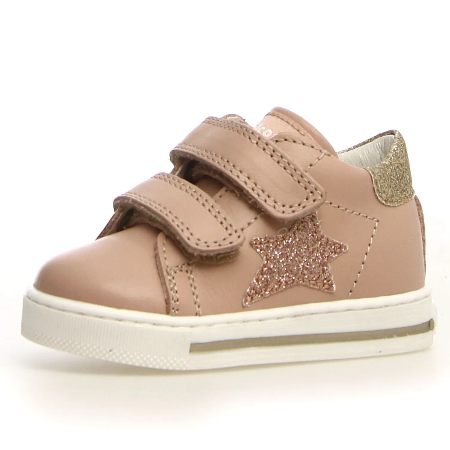 Falcotto Sasha VL Girl's Sneakers - Glitter Cipria/Platinum Dancing - related kids' shoes