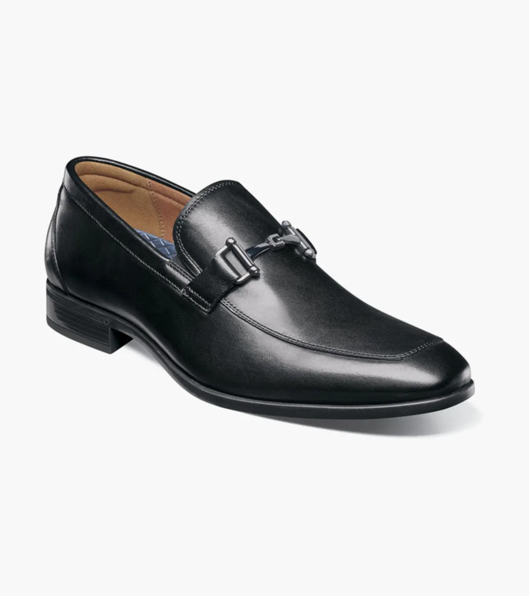 Zaffiro Moc Toe Bit Loafer-Black | Florsheim Formal Slip-Ons