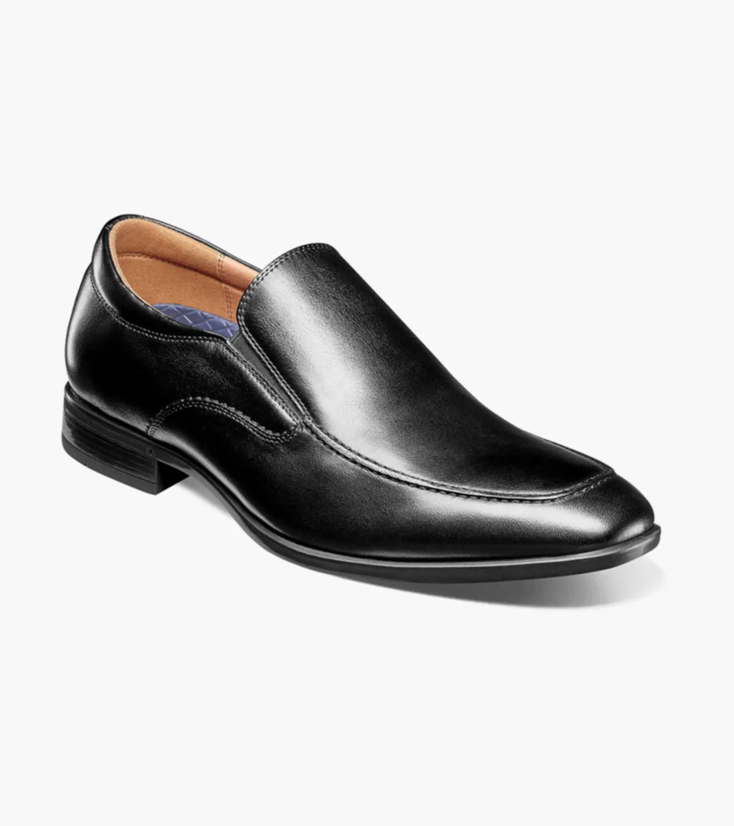 Zaffiro Moc Toe Venetian Loafer-Black | Florsheim Modern Appeal
