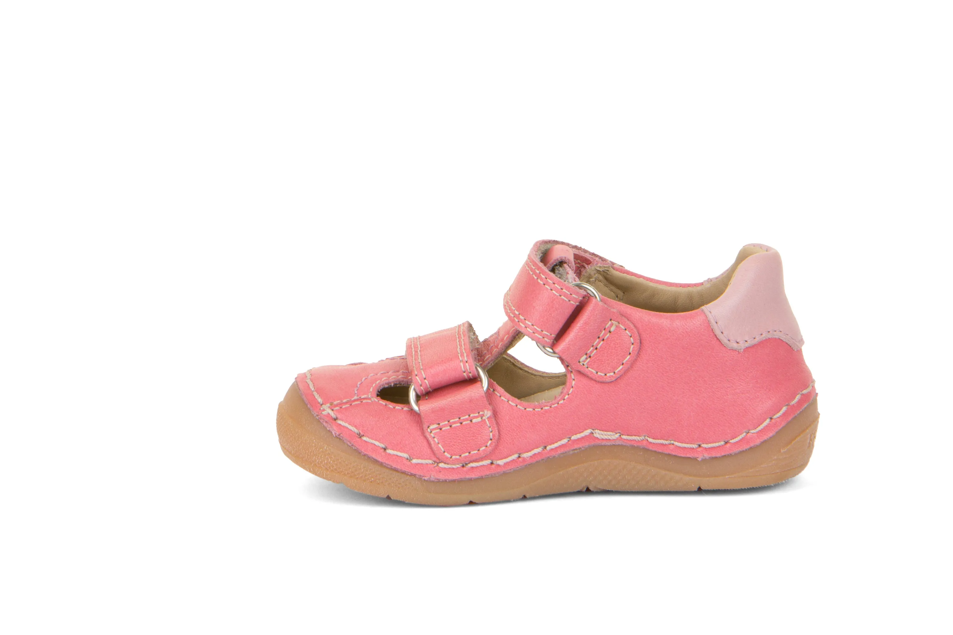 Zip Details Froddo Girl's Paix Double Sandals - Peach