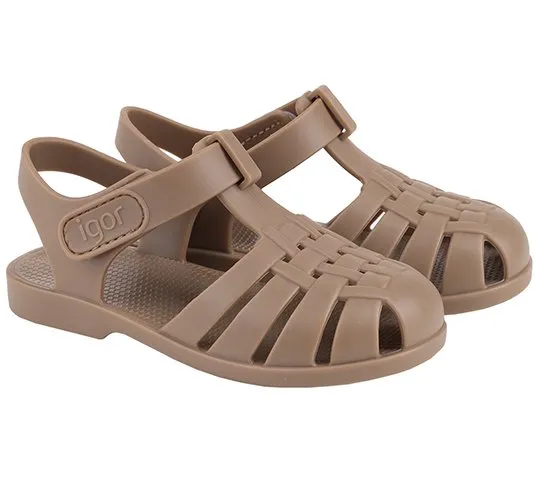 Zip Details Igor Girl's and Boy's S10288 Clasica V, Taupe