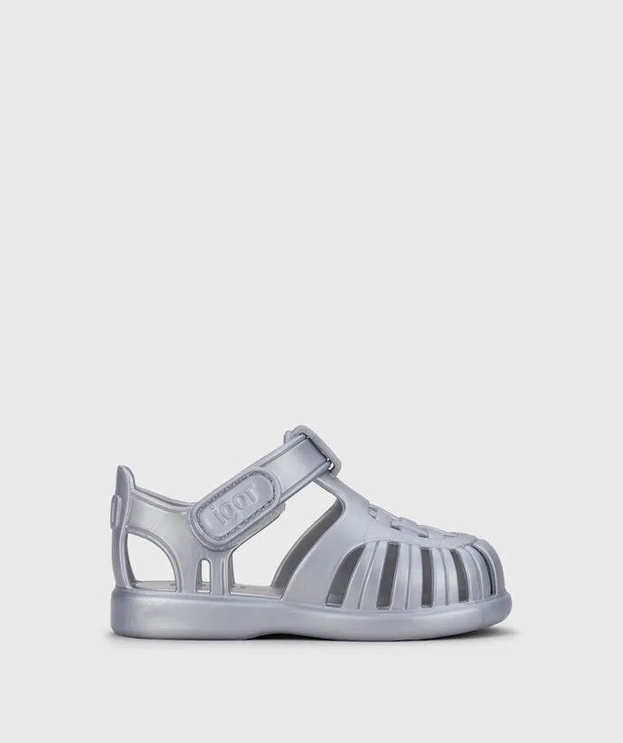 Zip Up Style Igor Boy's And Girl's Tobby Metal Sandals - Plata