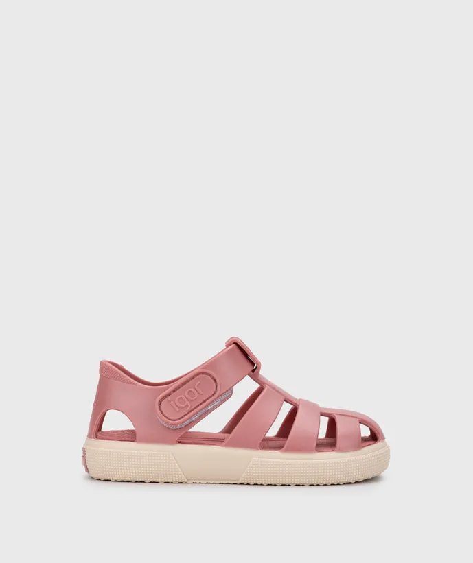 Zip Up Style Igor Girl's Bay Sandals - Nuevo Rosa